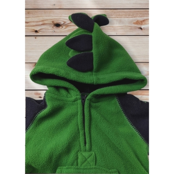 Baby Gap Romper Hooded Fleece Bodysuit Size 0-3 Mos - Picture 4 of 9